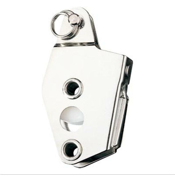 Ronstan Utility Block, Series 25 & 30 Narrow - Single, Becket, V-Jam Cleat, Removable Pin Head-Ronstan-Cassell Marine