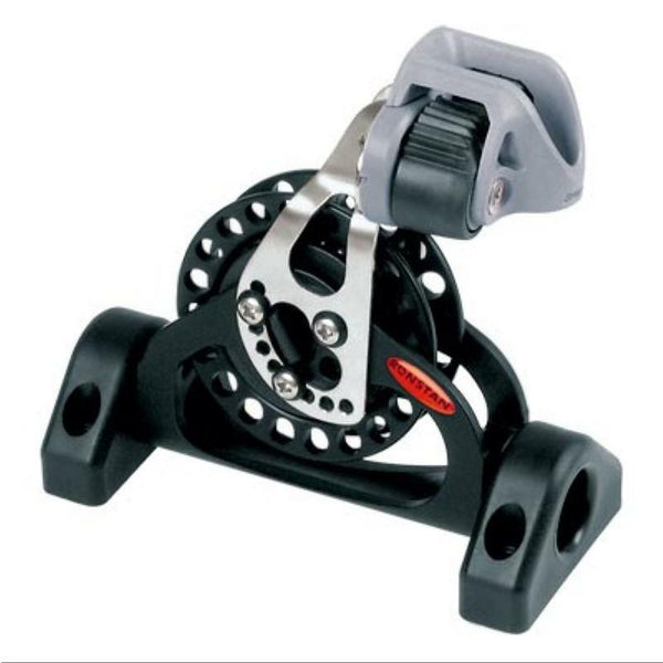 Ronstan Utility Block, Series 60 & 75 - Pivoting Low Lead, Ratchet with Cleat-Ronstan-Cassell Marine