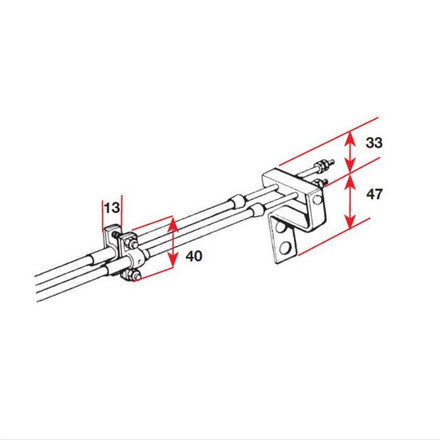 SEASTAR SOLUTIONS DUAL STATION THROTTLE SELECTION KIT INBOARD & STERN DRIVE 301110