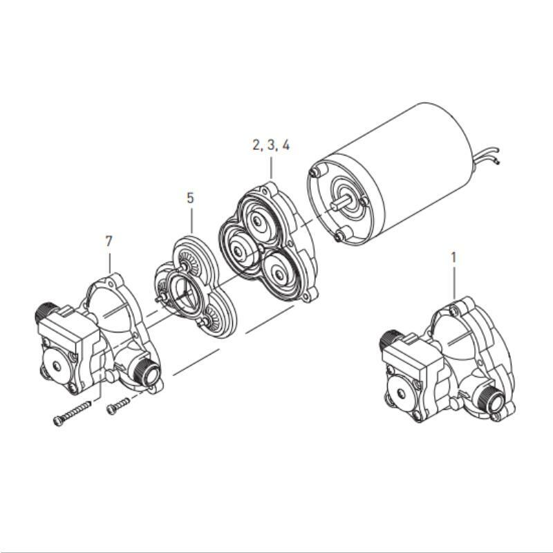 Shurflo Pressure Switch & Upper Housing - SP-222