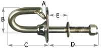 Ski Tow Hook-RWB-Cassell Marine