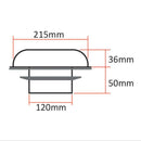 Solar Power Ventilation Fan - Stainless Steel
