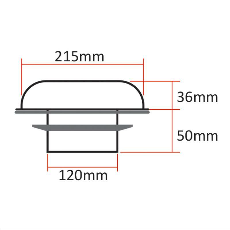 Solar Power Ventilation Fan - Stainless Steel