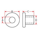 Split Nylon Grommets For Passing Wire Through Posts - Black