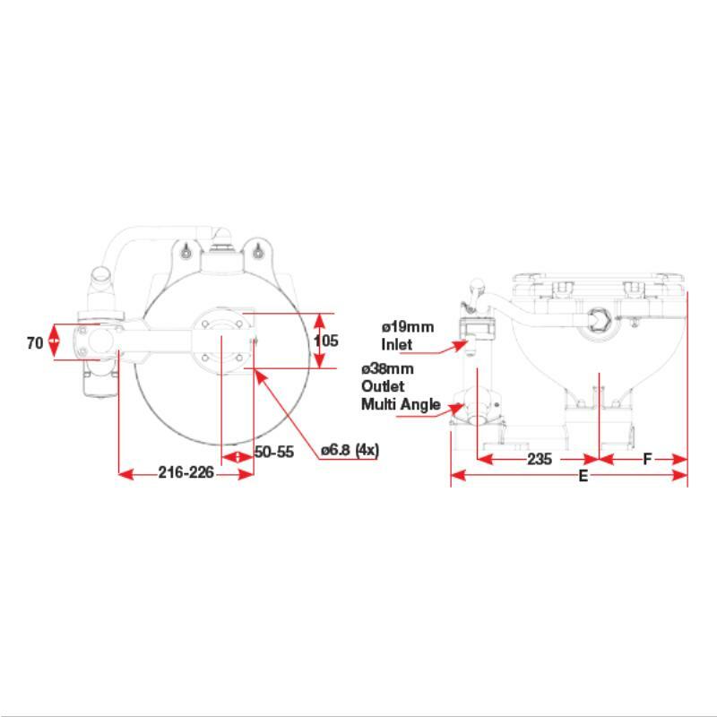 SPX AquaT Manual Toilet - Comfort Oval