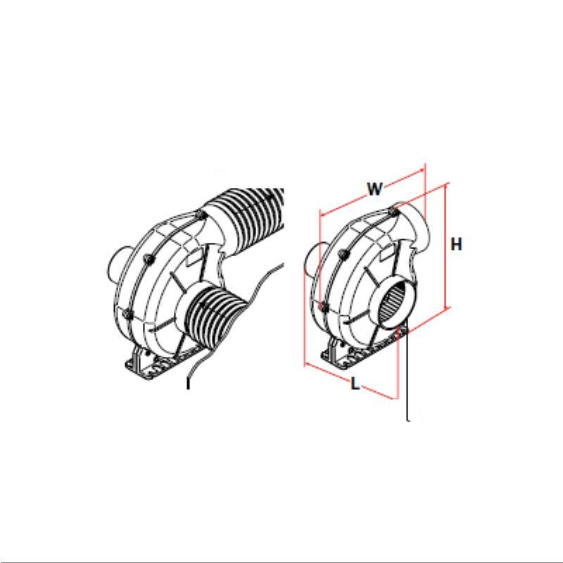 SPX Bilge Blower - AirV Extra Heavy Duty - Flex Mount - AirV 4-750