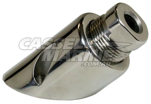 Stainless Cable Seal Through-Hull Transom Fitting 45 Deg suit 33c-Cassell Marine-Cassell Marine