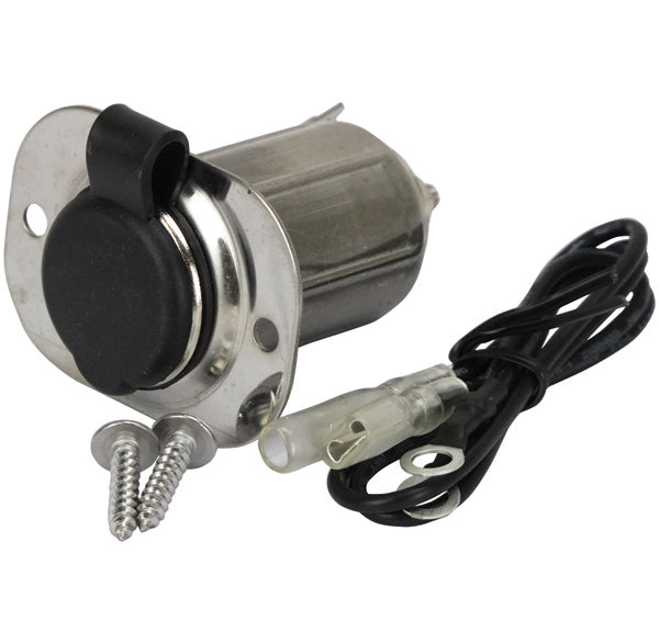 Stainless Steel Cigarette Lighter Socket