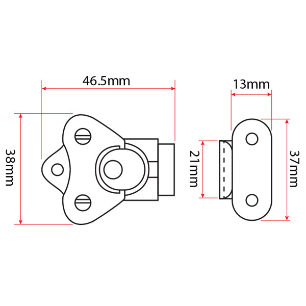 Stainless Steel Rotary Draw Latch