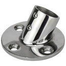 Stainless Steel Round Base Rail Fitting - 60 Degrees-Cassell Marine-Cassell Marine