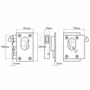 Stainless Steel Sliding Door Lock With Key