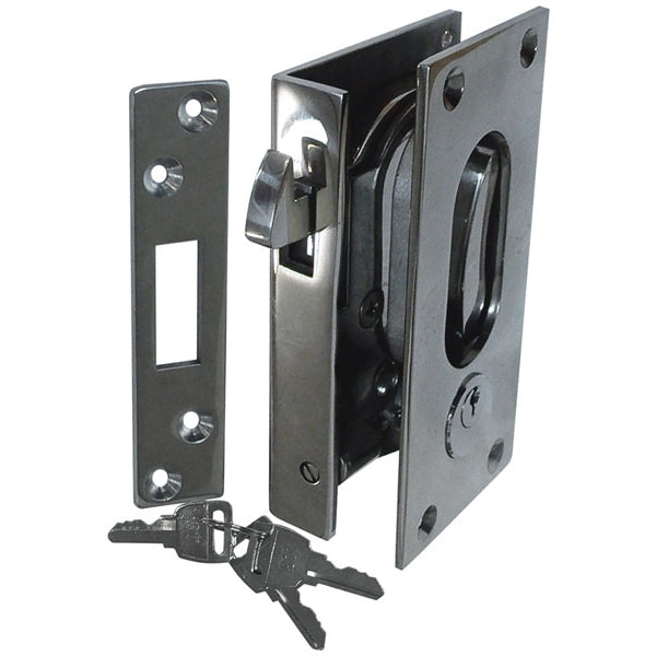 Stainless Steel Sliding Door Lock With Key