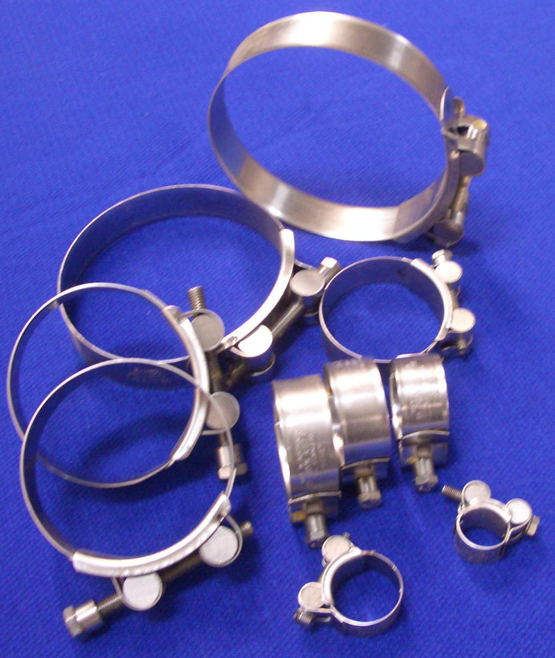 Stainless Steel T Bolt Hose Clamp suit Exhaust-Tridon-Cassell Marine