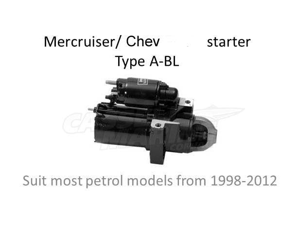 Starter Motor Offset Gear Reduction Black - Chev Mercruiser Volvo-Cassell Marine-Cassell Marine