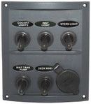 Switch Panel - Water Resistant 5 Gang-RWB-Cassell Marine