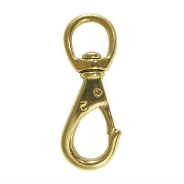 Swivel & Fixed Eye Snap Hooks - Brass