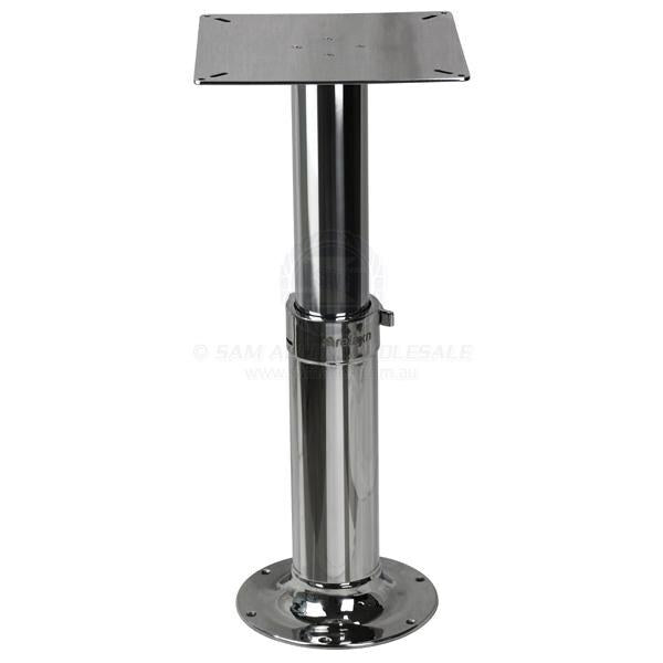 Table Pedestal - 2 Stage Stainless Steel - Gas Adjustable