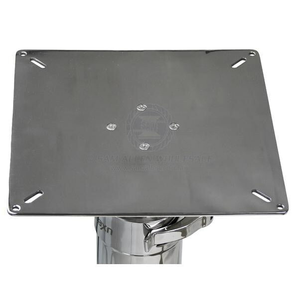 Table Pedestal - 2 Stage Stainless Steel - Gas Adjustable