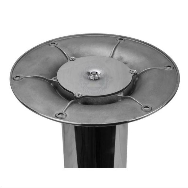 Table Pedestal - 2 Stage Stainless Steel - Gas Adjustable