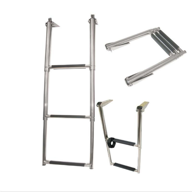 Telescopic Stainless Steel Ladders - Horizontal Mount