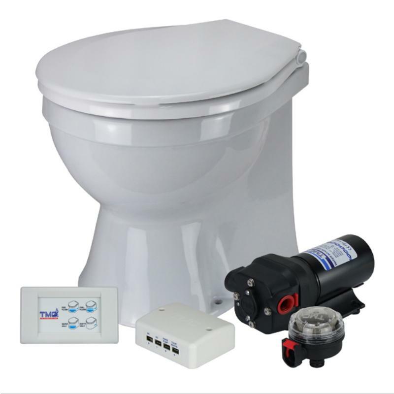 TMC Toilet Quiet Operation - Large Soft Close Lid-SAW-Cassell Marine