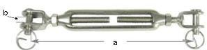 Turnbuckle Fork to Fork-Cassell Marine-Cassell Marine