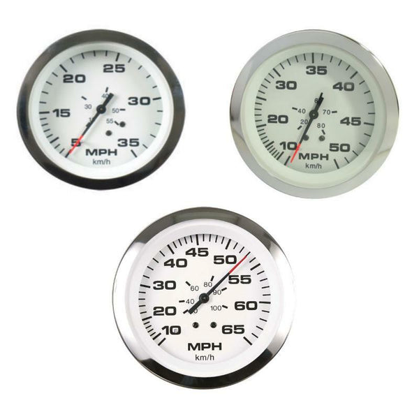 Veethree Instruments Lido Pro Domed Gauge - Speedometer-BLA-Cassell Marine