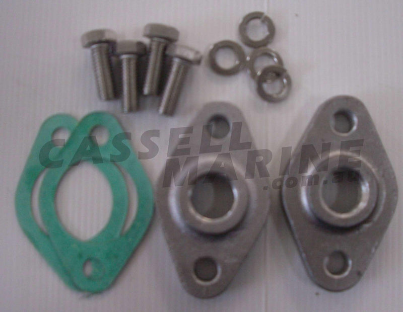 Water Inlet Plates - Big Block Chev-Cassell Marine-Cassell Marine