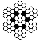 Wire Rope - 7 X 7 Construction Galvanised Wire - Grade G2070