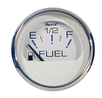 Faria FUEL Gauge Chesapeake SS White